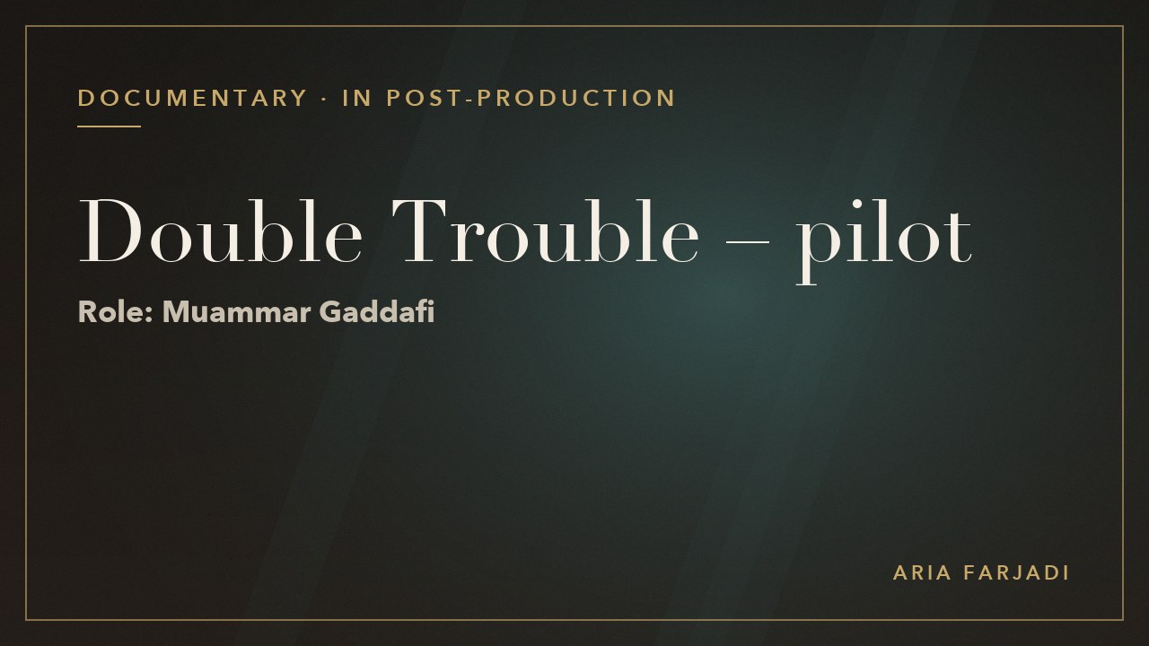 Double Trouble Pilot (rekonstruktion)